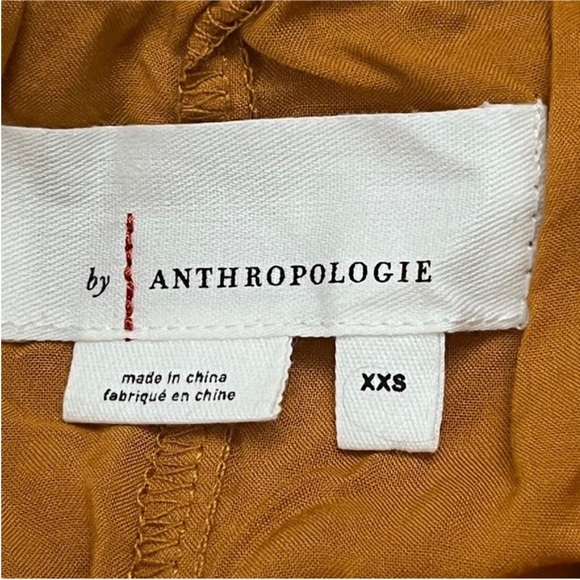 Anthropologie Tesia Tiered Pull-On Orange Burnt  Skirt Size XXS - Picture 10 of 12